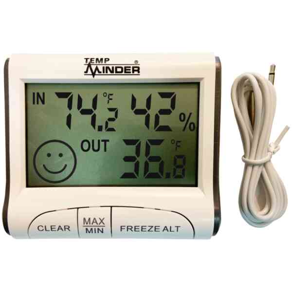 Thermometer for outside, refrigerator or freezer 