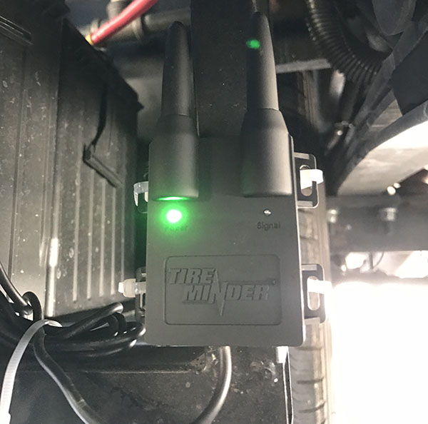 Rhino Signal Booster Installed on Undercarriage.